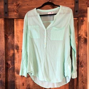 Mint Green Blouse